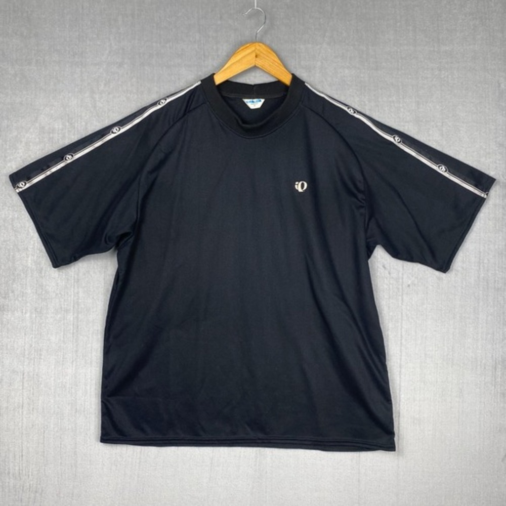 Vtg Pearl‎ Izumi T Shirt Mens XL Black Crewneck Performance Cycling Tech USA